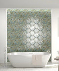 Bathroom wall with Gaudi React Hex Ocean Porcelain Tile For Floor And Wall High Sheen Glazed Finish Grade 1 First Quality