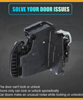 Front Right Passenger Door Latch Lock Actuator Assembly For Chevy Silverado 1500 Tahoe Suburban Traverse, showing back view and connection points.