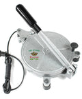 Get This Electric Tortilla Press Maker For Quick Chapati And Roti Prep At Home, 8 inch aluminum press with insulated handle.