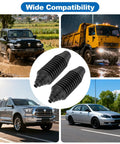Universal Inner Tie Rod Boot Kit With Dustproof Silicone Rack And Pinion Boot Includes Cable Ties And Clamps Two Pieces shown