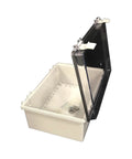 Rugged Plastic Outdoor Enclosure Box With IP66 And NEMA 1 2 4 4X Rating open lid view