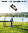 Heavy Duty Golf Practice Net 10x7 Feet With Sturdy Frame And Quick Setup Portable Hitting Net in outdoor use