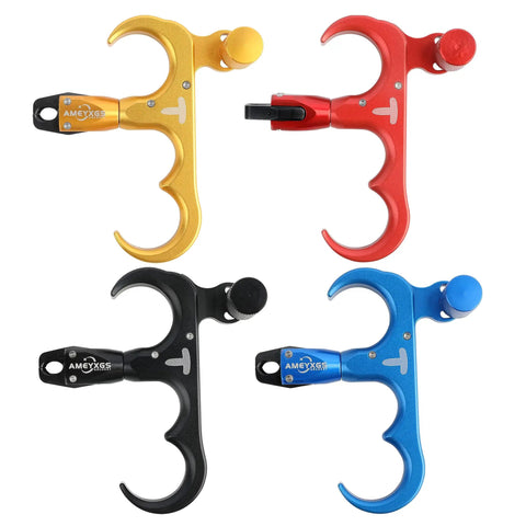 Ultimate Game Changing Archery Bow Release For Compound Bows, Durable Aluminum Caliper Thumb Release, multiple colors displayed