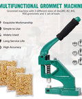 Grommet Tool Kit Hand Punch Press With 3 Die Sizes 1/2 Inch, 3/8 Inch, 1/4 Inch And 900 Eyelets And Washers for fabric and leather use