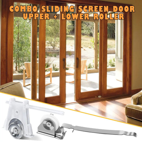 Nylon Concave Screen Door Roller Replacement Set With Edge Adjustable Design for easy installation and smooth operation.