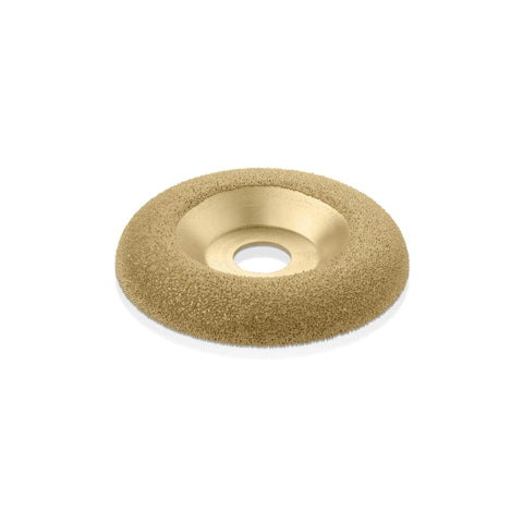 Shaping Dish Wood Carving Wheel for Angle Grinder Fine Grade, 4-1/2 In Dia, 7/8 In Bore, Tungsten Carbide Abrasive