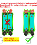 Hands-On Physics Circuit Kit For Students Safe Electricity Experiments diagram showing correct battery alignment for parallel circuits.