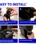 Installation guide for Upgraded Reusable Keurig Coffee Filter 2 Pack 119367 Replacement Part For K Cups 2.0 Series.