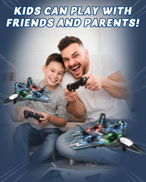 Kids Drone For Remote Control Plane With LED Lights, Easy To Fly Airplane For Boys And Girls, 360 Degree Flips, playtime scene