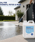 Top Shelf Water Based Concrete Sealer For Pavers And Masonry Surfaces Beefed Up Clear Penetrating Cement Coating used on patio.