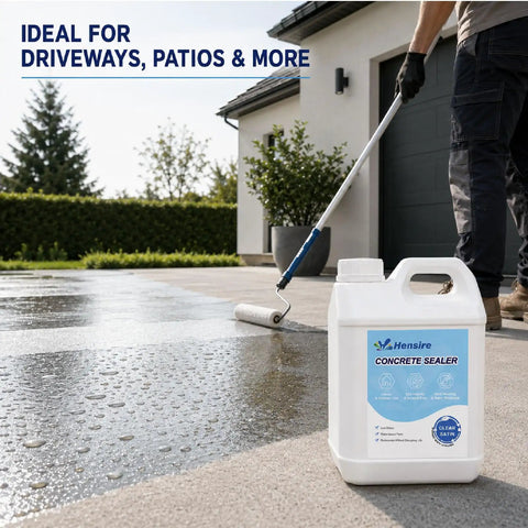 Top Shelf Water Based Concrete Sealer For Pavers And Masonry Surfaces Beefed Up Clear Penetrating Cement Coating used on patio.