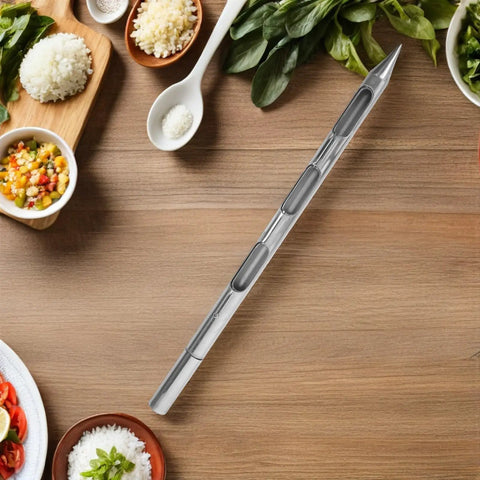 Stainless Steel Grain Sampler Tool With 3 Hole Design, Compact Lightweight Probe For Farm Management And Warehouse Use, Quick And Easy Corn And Grain Sampling For Pro Grade Harvest Ops.