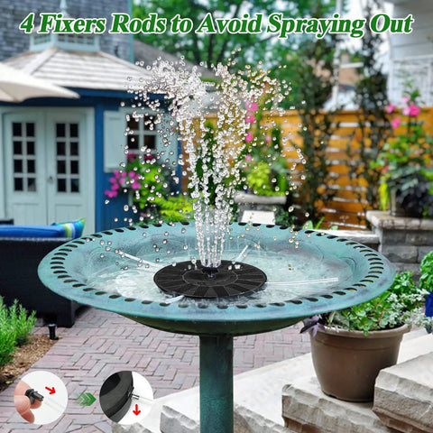 Cool Solar Powered 100 Percent Glass Covered Outdoor Fountain For Hummingbird Water Spray Outdoor Bird Bath Pump on pedestal
