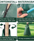 Installation guide for 20 Gallon Tree Water Bags With Slow Release Irrigation System For Deep Root Moisture, Gator Style Ring For New Trees.