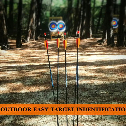 50 Piece Archery Target Papers Set With 8 Plastic Target Face Pins And Marker Pen for backyard practice in a forested area