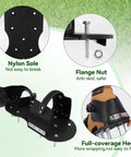 Lawn Aerator Shoes For Grass That Make Aeration A Breeze Easy On Buckle Spike Shoes For Lawn And Garden With Wrench features