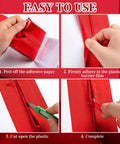 Steps to use Heavy Duty Zipper For Dust Barriers Pack Of 6 Rolls 7 Ft By 3 Inch Red Self Adhesive Construction Door Zippers