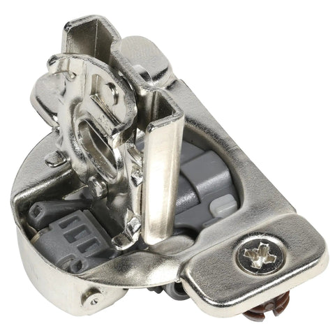 Single metal piece from 10 Pack Cabinet Door Angle Restrictor Clips For Face Frame Hinges Keep Doors From Swinging Past 86 Degrees