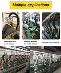 Multiple applications of Heavy Duty Fume Extractor Arm For Solder And Welding Smoke With Reinforced Flexible Hose in different settings.