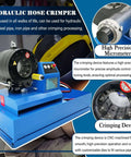 Portable Hydraulic Hose Crimper One Quarter Inch To Two Inch High Pressure Vehicle Hose Crimping Machine 32 MPa With 13 Die Sets