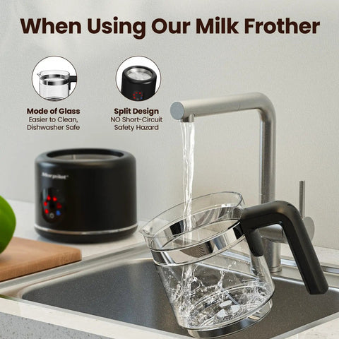 All In One Electric Milk Frother And Steamer For Latte And Hot Chocolate With Boss Froth In Minutes, 16.9oz Capacity shown
