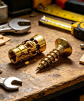 Beefed Up Heavy Duty Furniture Screws 20 Piece Set For Kitchen Cabinets Reinforces Hinge Mounts With Deep Grip Expansion Fasteners To Prevent Sagging And Misalignment And Keep Your Doors Tight, brass cabinet repair screws