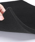 60 PPI Coarse Polyurethane Foam Filter Sheet Go To Washable And Reusable Cut To Size 18x12x0.6 Inches held by hand