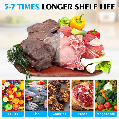 Heavy Duty Vacuum Sealer Bags For Food Storage 6x10 Inch Pint Size 100 Count Pre Cut BPA Free Textured Bags For Meat Cheese Fruit
