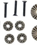 4 Bevel Gear Differential Conversion Savage Beefed Up Set For RC Cars Factory Assembled Upgrade Kit components laid out