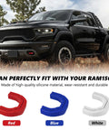 Custom Front Tow Hook Cover For RAM 1500 2019-2026 Red Hitch Cover Easy Install Not For RAM 1500 Classic Warlock 2500 3500