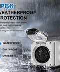 Pro Level Nema 10-50R Power Outlet Box 50 Amp 125-250V ETL Listed with IP66 weatherproof protection against rain and dust.