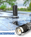 Low Profile Dual Band UHF VHF Antenna For Vehicle And Marine Use 136 174 MHz And 400 470 MHz NMO Mount waterproof feature