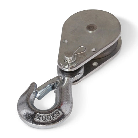 Metal hook component of Heavy Duty Electric Hoist With Remote Control And Automatic Braking 850 Watt Motor 39 Foot Cable Dual Line Operation