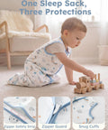 2 Pack Baby Sleep Sack 0-6 Months 0.5 Tog 100 Percent Cotton Wearable Blanket With 2-Way Zipper Lightweight Breathable Sleeping Sack