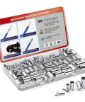168 Piece Wire Ferrule Kit For AWG 12 To One Zero Copper Tinned Crimp Ferrule Connectors Non Insulated End Terminal Sleeves