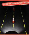 8 Pack 28 Inch Traffic Safety Cones With Heavy Weighted Base And Reflective 360 Degree Collars For Parking Lots, Road Work