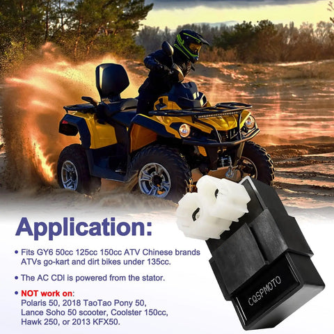 Six Pin AC CDI Box For GY6 50cc 125cc 150cc Scooters ATVs Go Karts Plug And Play Compatible With TaoTao Roketa Sunl Jonway Kymco