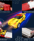 Steps to use Six Pack Pull Back Race Cars Set With Friction Powered Launching Cars Portable Transforming Track Mini Die Cast Toys