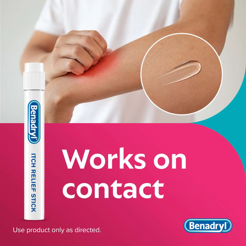 Extra Strength Itch Relief Stick For Itchy Skin, Rashes And Bug Bites, Grab And Go First Aid Essential for effective use shown on arm
