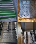 Heavy Duty Eight Gauge Eighteen Inch Upholstery Springs And Seat Hardware Kit For Recliner Couch Sofa Repair showing springs and clips.