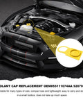 Engine Coolant Reservoir Cap Replacement For Your Ride Radiator Overflow Tank OEM 55111074AA 52079331 in use on car engine