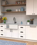 Bridges Collection Oil Rubbed Bronze Cabinet Knob One And One Quarter Inch Square For Kitchen Cabinets And Cupboards 1 Pack visible in kitchen