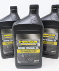 Three bottles of 72751 3 Quarts Commercial Transaxle Transmission Oil for heavy duty systems protection and cleaner operation.