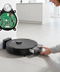 Plug and Play Laser Distance Sensor Replacement For Roborock Q Revo And P10 Robot Vacuums, module details and installation view