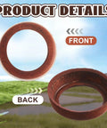 Front and back view of Two Set Leather Pitcher Pump Repair Kit With Leather Lower Valves for DIY Leak Fix
