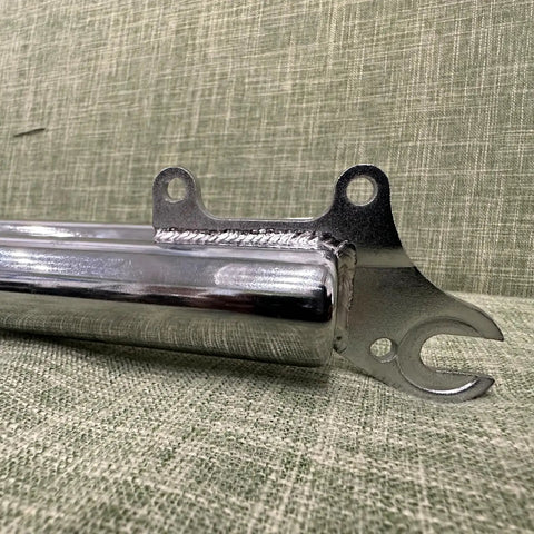 Close-up of Fat Tire Bicycle Fork 26 Inch 700C 29er 1 Inch Threaded Triple Tree Non Suspension With Double Shoulder bracket