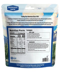 Lasagna Freeze-Dried Backpacking Meal package with nutrition facts and cooking instructions on the back