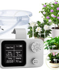 Set It And Forget It No Fuss Automatic Plant Watering System With Self Drip Irrigation Kit, digital timer, plants, accessories