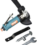 Heavy Right Angle Grinder With 4 Inch Type 27 Depressed Center Compatibility, featuring a durable composite housing and accessories.