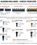 Go To Zipper Repair Kit For Hoodies, Jeans And Handbags With 11 Metal Sliders, 4 End Stops, 6 Top Stops, Easy Zipper Pull Replacement